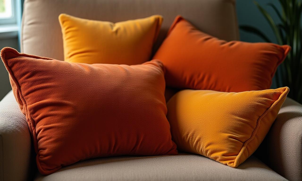 Set cuscini in velluto sostenibile